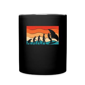 Évolution du Wingsurf - Mug uni - noir - Devant