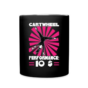 Performance de la roue de charrette pour 10 dollars - Mug uni - noir - Devant