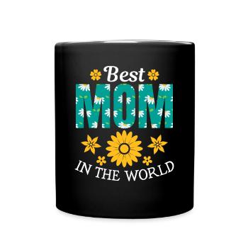 Pour la meilleure maman du monde! Pour la fête des mères - Mug uni - noir - Devant