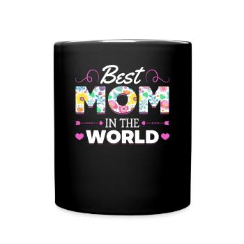 Pour la meilleure maman du monde! Pour la fête des mères - Mug uni - noir - Devant