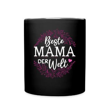Pour la meilleure maman du monde! Pour la fête des mères - Mug uni - noir - Devant