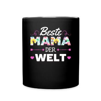 Pour la meilleure maman du monde! Pour la fête des mères - Mug uni - noir - Devant