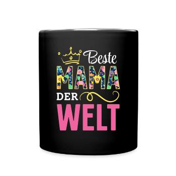 Pour la meilleure maman du monde! Pour la fête des mères - Mug uni - noir - Devant