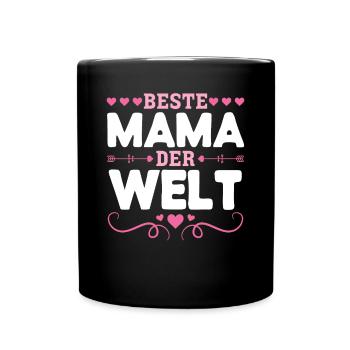 Pour la meilleure maman du monde! Pour la fête des mères - Mug uni - noir - Devant