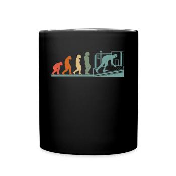 Dachdecker Handwerker Evolution Vintage - Tasse einfarbig - Schwarz - Vorne