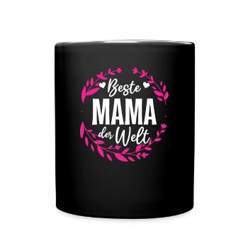 Pour la meilleure maman du monde! Pour la fête des mères - Mug uni - noir - Devant
