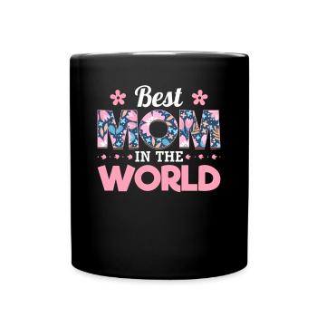 Pour la meilleure maman du monde! Pour la fête des mères - Mug uni - noir - Devant