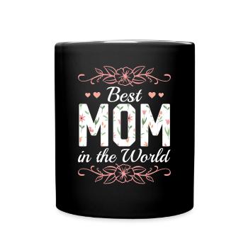 Pour la meilleure maman du monde! Pour la fête des mères - Mug uni - noir - Devant