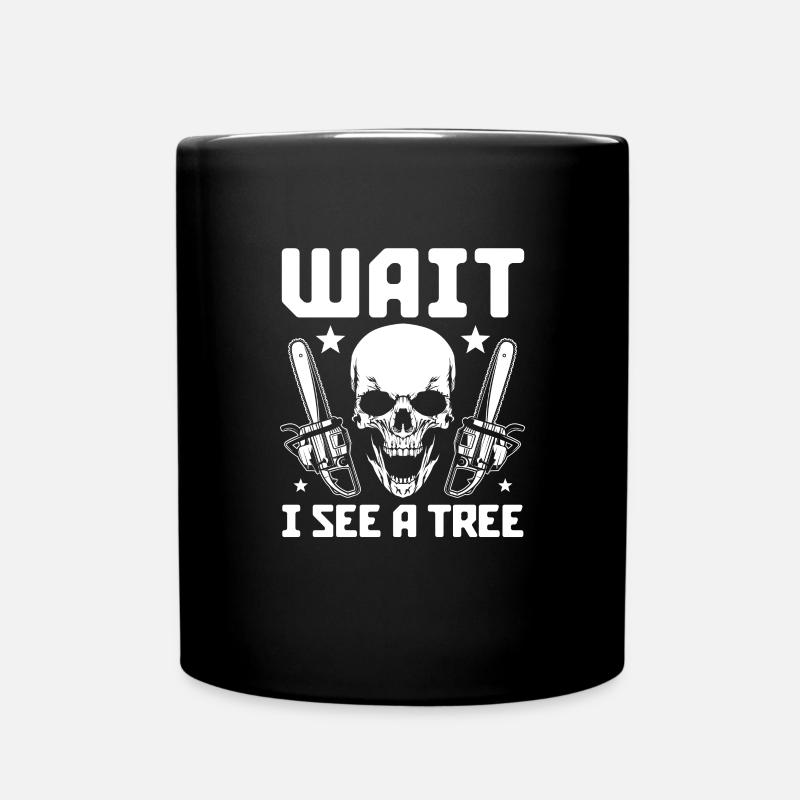 Baumpfleger - Tasse einfarbig - Schwarz