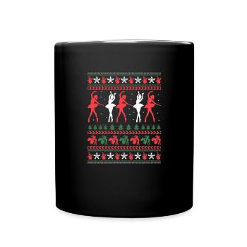 Ballett Ballerina Ballet-Tänzerin Tanzen Geschenk - Tasse einfarbig - Schwarz - Vorne
