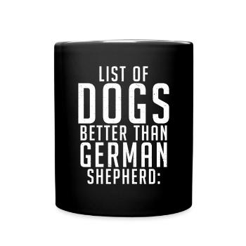 Cadeaux de berger allemand - Mug uni - noir - Devant