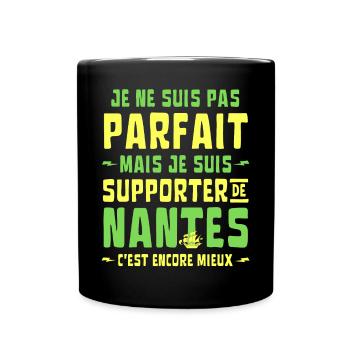 Nantes Football Supporter Je ne suis pas Parfait - Mug uni - noir - Devant