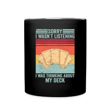 Funny Trading Card Game TCG Retro - Full Colour Mug - black - Front