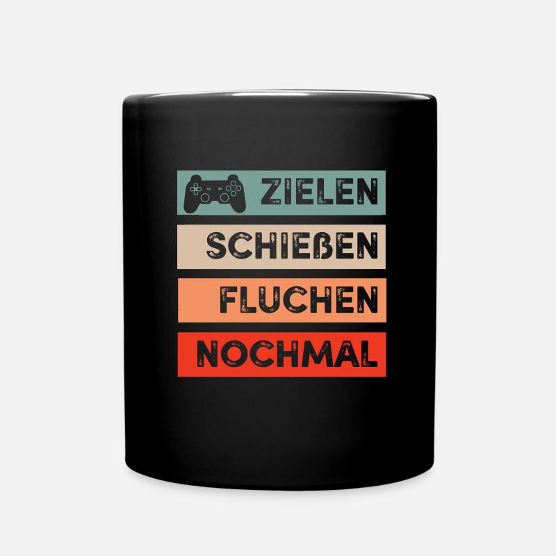 Zocken - Tasse einfarbig - Schwarz