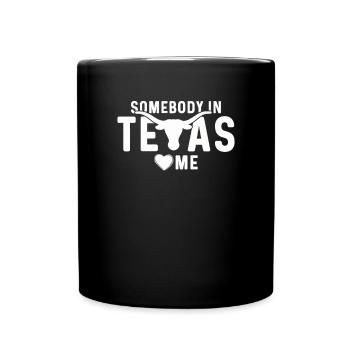 Texas Cadeau Huston Austin Dallas El Paso Rodeo - Mug uni - noir - Devant