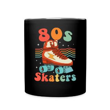 Rollerskates Inline-Skater Inline Rollschuhlaufen - Tasse einfarbig - Schwarz - Vorne