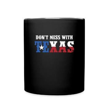 Texas Geschenk Huston Austin Dallas El Paso Rodeo - Tasse einfarbig - Schwarz - Vorne