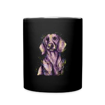 Teckel Cadeau Dixie Viennese Doxie Teckel - Mug uni - noir - Devant