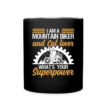 Je suis un vététiste et un amoureux des chats - Mug uni - noir - Devant
