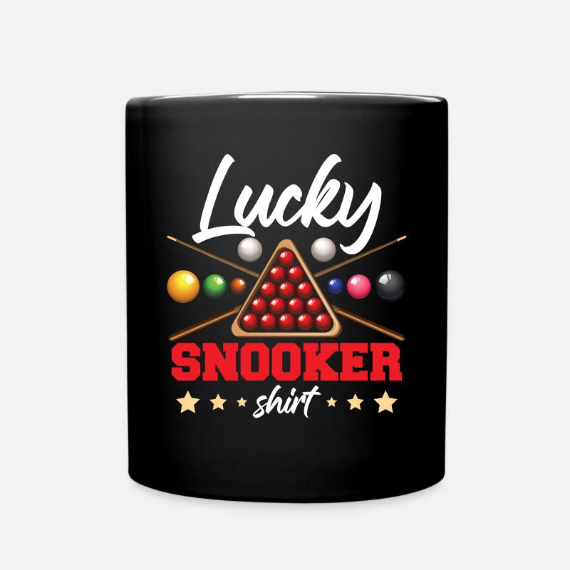 Chemise de billard chanceux - Mug uni - noir