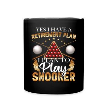 Retirement Snooker Player - Full Colour Mug - black - Front