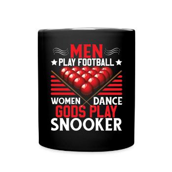Gods Play Snooker - Full Colour Mug - black - Front