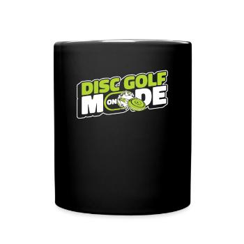 Disc Golf Mode On Frisbee Golf Korb Scheibe - Tasse einfarbig - Schwarz - Vorne
