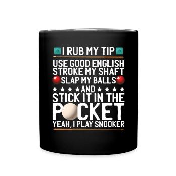 Billiard Player Snooker Gift - Full Colour Mug - black - Front