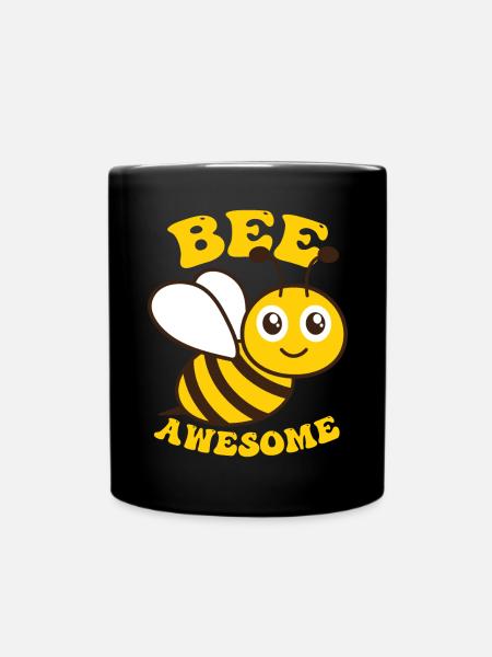Bee Awesome - Tasse einfarbig - Schwarz