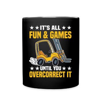 Forklift Driver | Forklift Profession Gifts - Full Colour Mug - black - Front