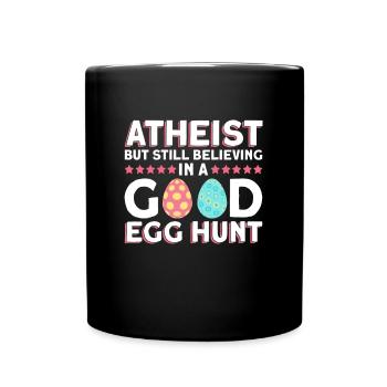 Atheist Easter Anti Religion Anti Church Atheism - Full Colour Mug - black - Front
