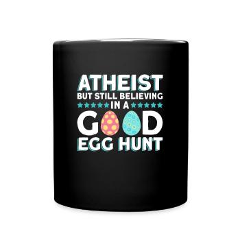 Atheist Easter Anti Religion Anti Church Atheism - Full Colour Mug - black - Front