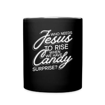Atheist Easter Anti Religion Anti Church Atheism - Full Colour Mug - black - Front