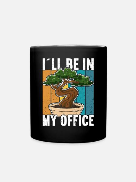 Bonsai-Baum - Tasse einfarbig - Schwarz