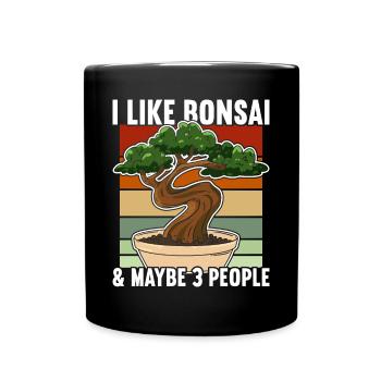 Bonsai Tree - Full Colour Mug - black - Front