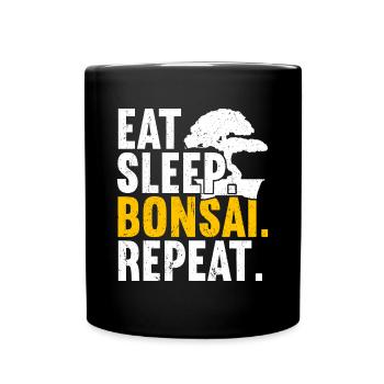 Bonsai Tree - Full Colour Mug - black - Front