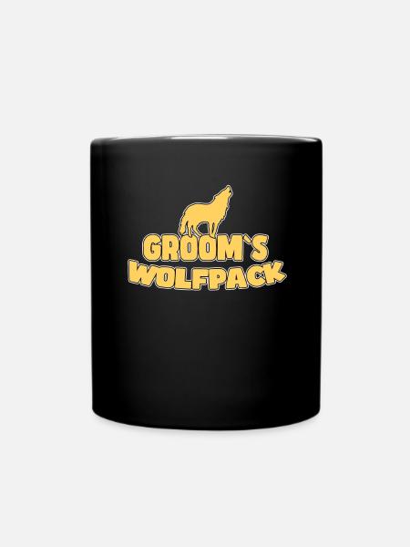 Bräutigam`s Wolfsrudel - Tasse einfarbig - Schwarz
