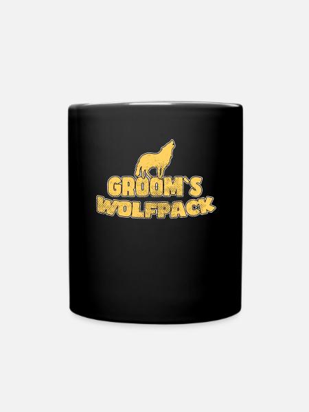 Bräutigam`s Wolfsrudel - Tasse einfarbig - Schwarz
