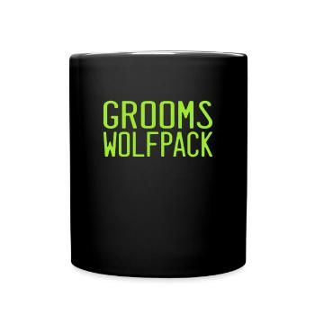 Bräutigam`s Wolfsrudel - Tasse einfarbig - Schwarz - Vorne