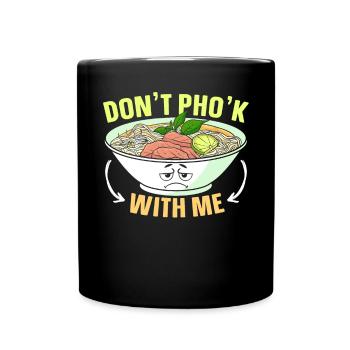 Pho Lover Essstäbchen Vietnamesische Nudeln Asiatisches Essen - Tasse einfarbig - Schwarz - Vorne