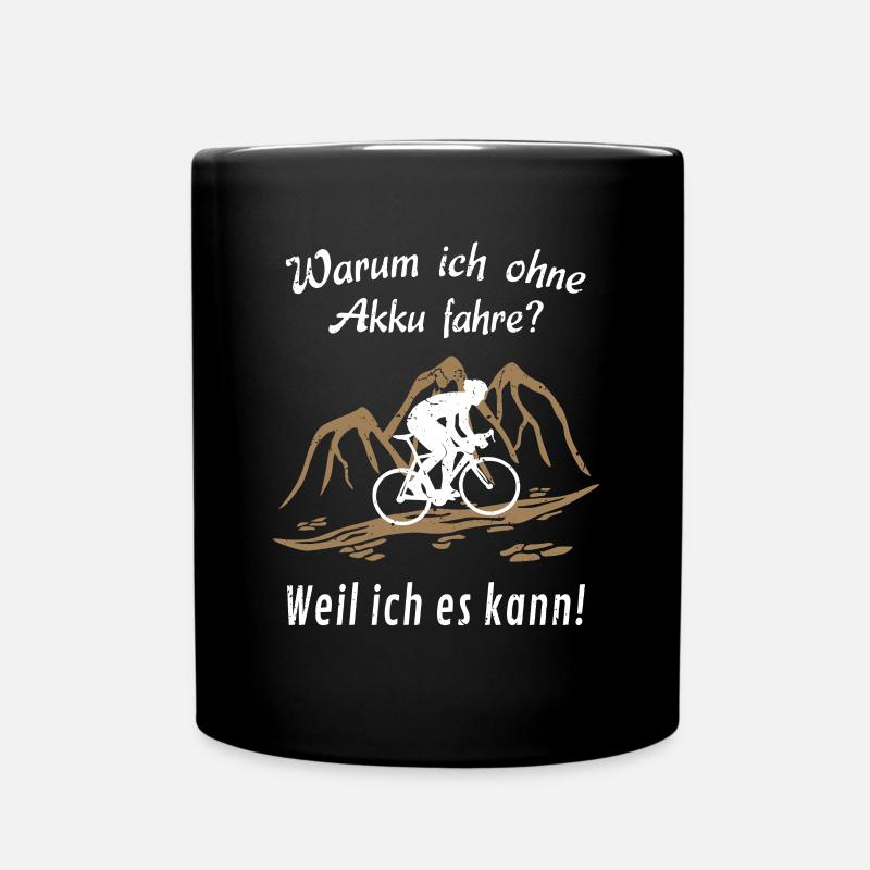 Radsport - Tasse einfarbig - Schwarz