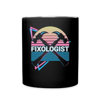 Drôle de charpentier Rétro Menuiserie - Mug uni - noir - Devant