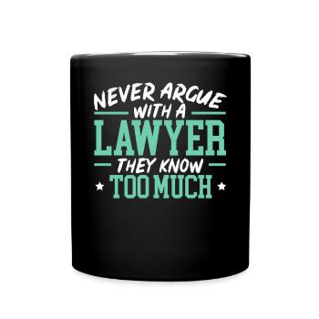 Juge Instance Salle d’audience Droit Justice Avocat Avocat - Mug uni - noir - Devant