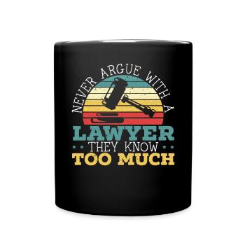Juge Instance Salle d’audience Droit Justice Avocat Avocat - Mug uni - noir - Devant