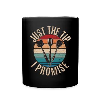 Retro dartboard Dartboard 180 for darts players - Full Colour Mug - black - Front