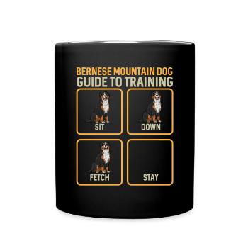 Bernese Mountain Dog - Full Colour Mug - black - Front