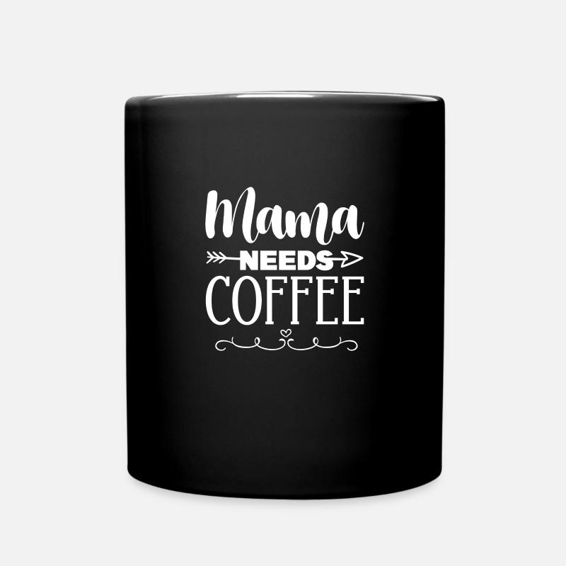 Kaffee Mutter Koffein Espresso Barista Geschenk - Tasse einfarbig - Schwarz