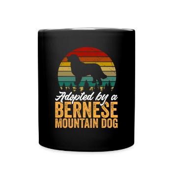 Bernese Mountain Dog - Full Colour Mug - black - Front