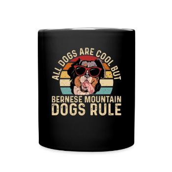 Bernese Mountain Dog - Full Colour Mug - black - Front