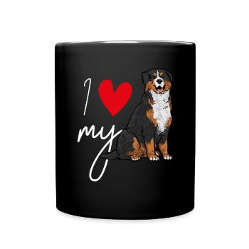 Bernese Mountain Dog - Full Colour Mug - black - Front